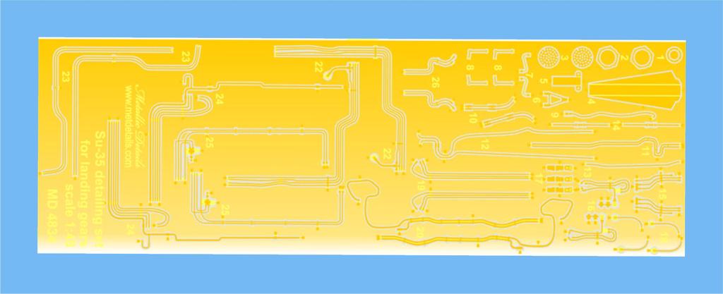 Metallic Details MDMD4834 1:48 Sukhoi Su-35S Flanker E photoetched set