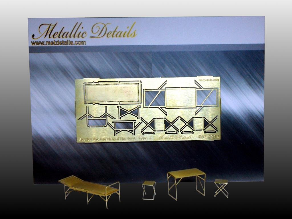 Metallic Details MDMD7209 1:72 Set for the interior of the tent.