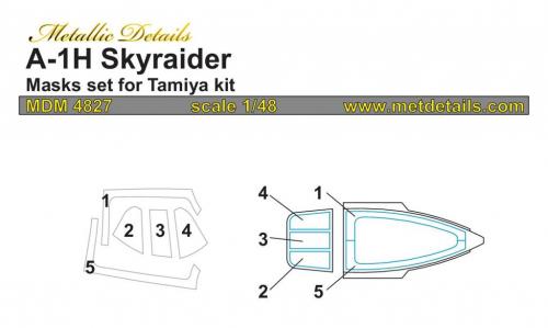 Metallic Details MDMDM4827 1:48 Douglas A-1H Skyraider