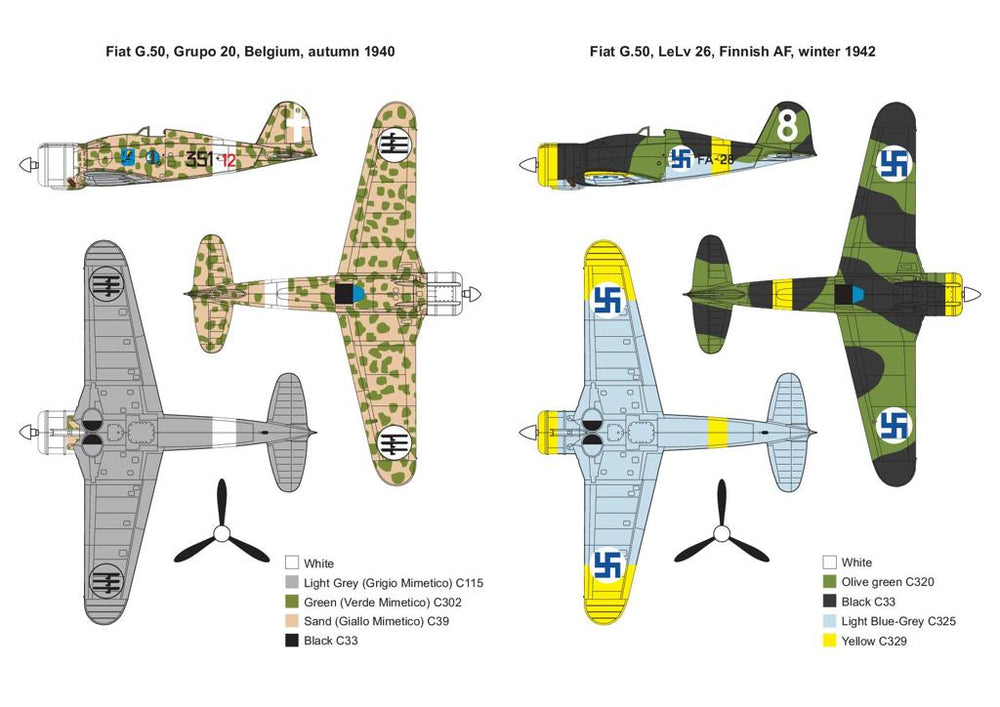Metallic Details MDMDR14423 1:144 Fiat G.50