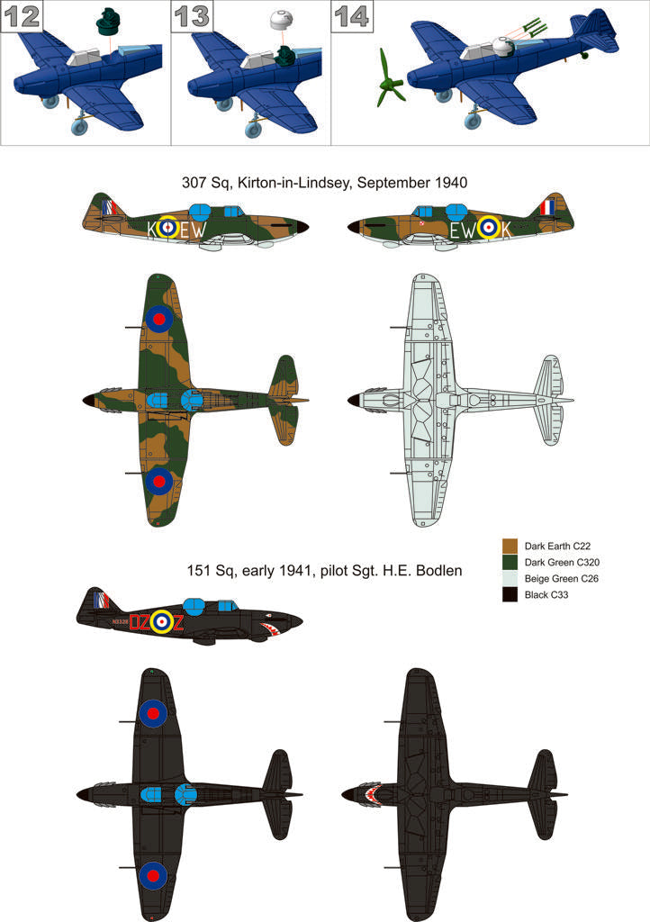 Metallic Details MDMDR14439 1:144 Boulton-Paul Defiant Mk.I