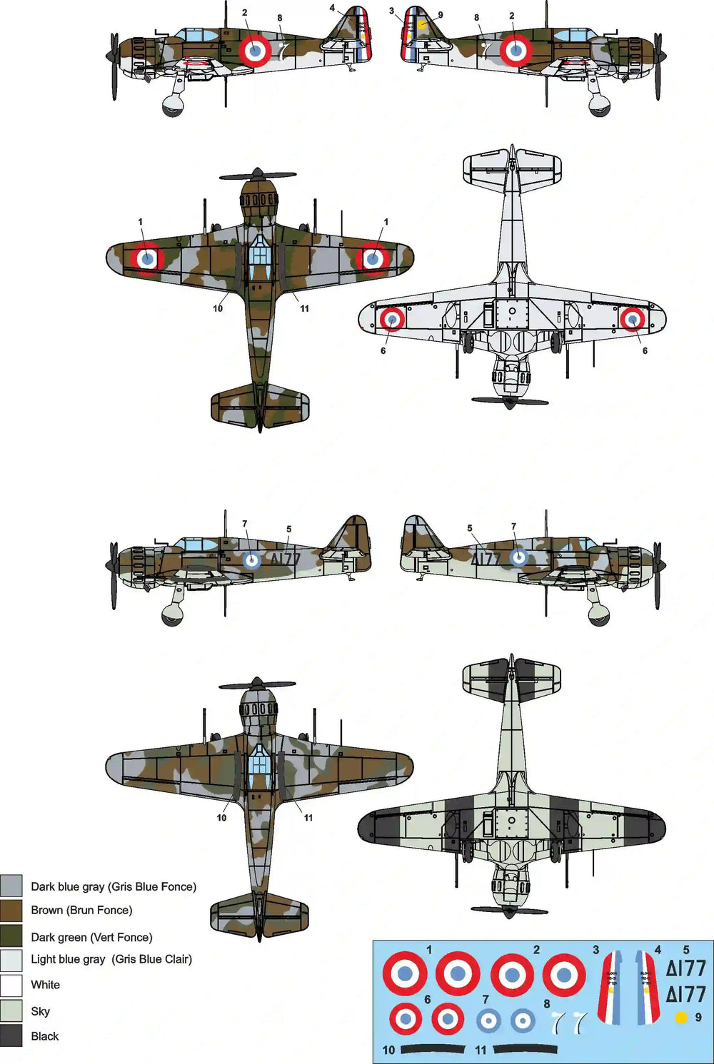 Metallic Details MDMDR14444 1:144 Marcel-Bloch MB.152C.1