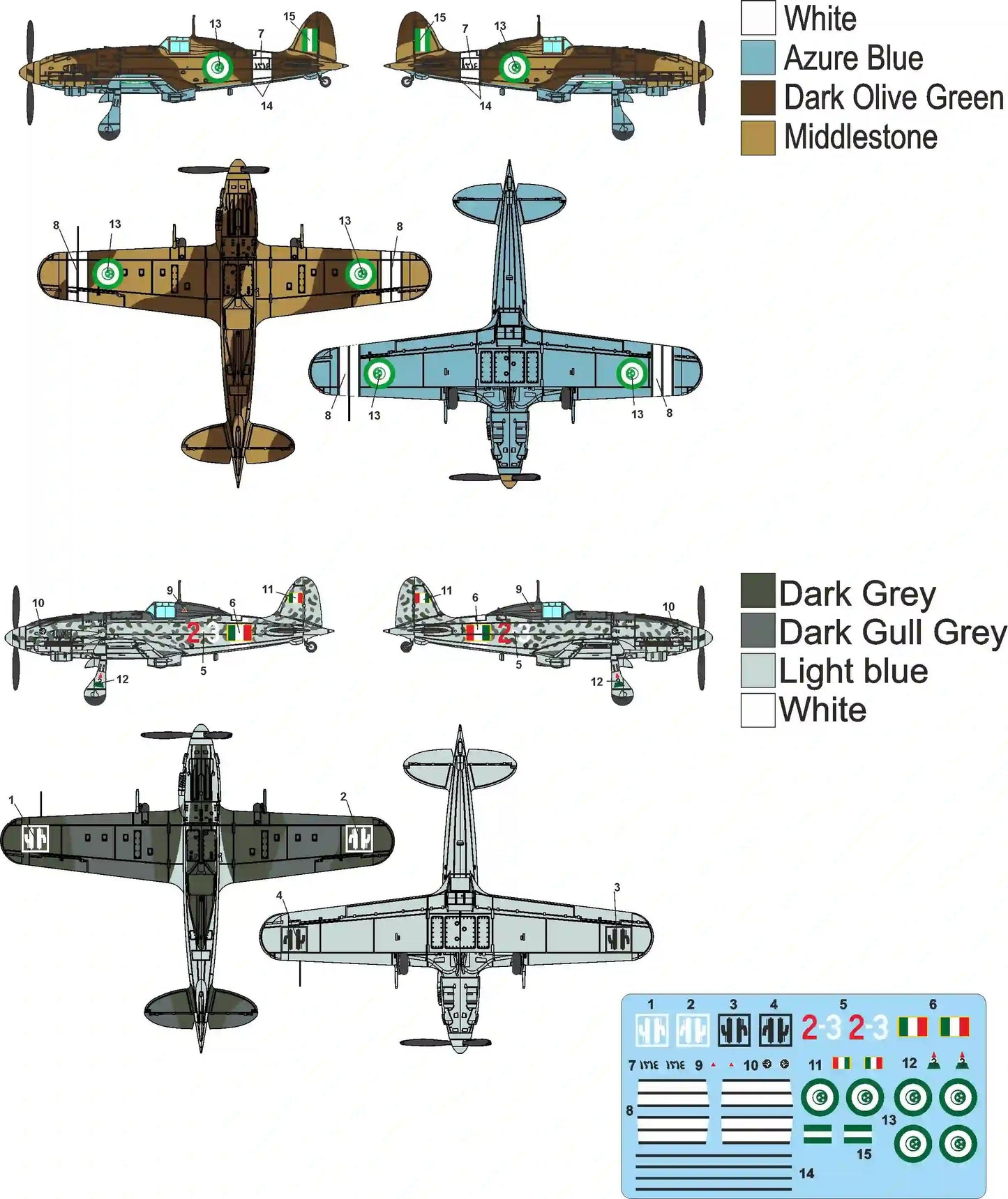 Metallic Details MDMDR14446 1:144 Macchi C.205