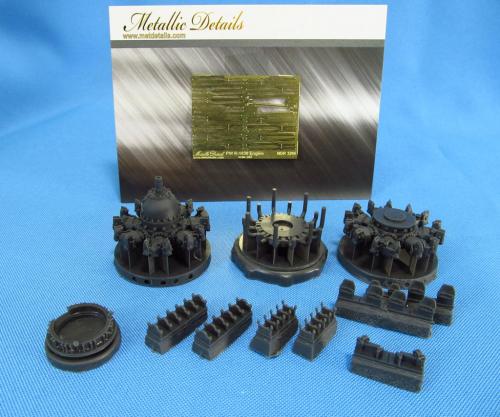 Metallic Details MDMDR3204 Pratt & Whitney R-1830 Engine Set 1:32