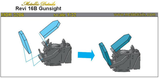 Metallic Details MDMDR3206 1:32 Revi 16B Gunsight