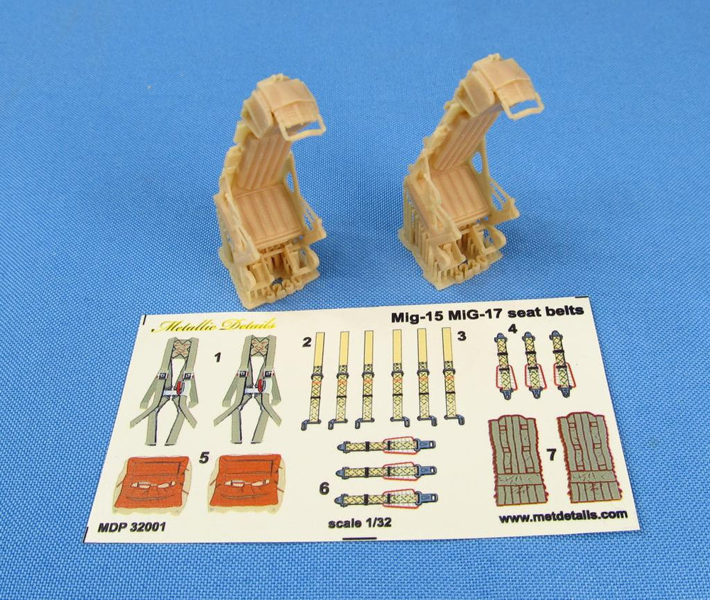 Metallic Details MDMDR3230 1:32 2 x Ejection seat KK-2
