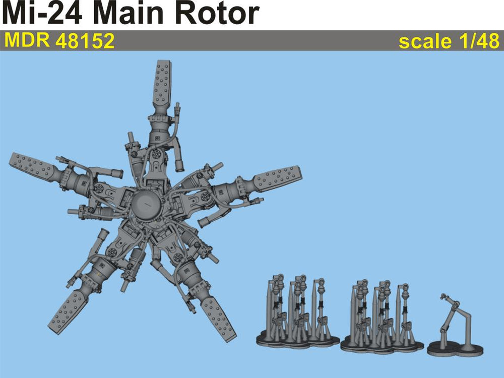 Metallic Details MDMDR48152 1:48 Mil Mi-24 Main rotor