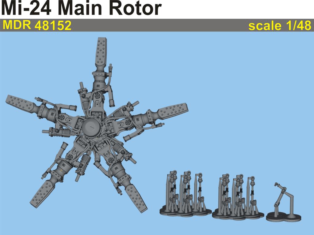 Metallic Details MDMDR48152 1:48 Mil Mi-24 Main rotor