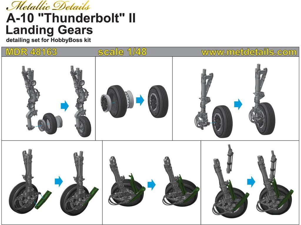 Metallic Details MDMDR48163 1:48 Fairchild A-10A/A-10B/A-10C Thunderbolt II