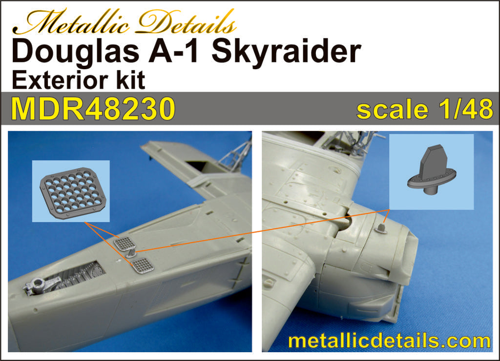 Metallic Details MDMDR48230 1:48 Douglas A-1H/A-1J Skyraider exterior