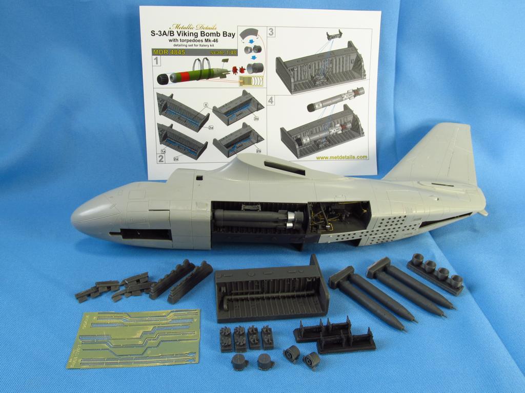 Metallic Details MDMDR4845 1:48 Lockheed S-3A/B Viking Bomb bay