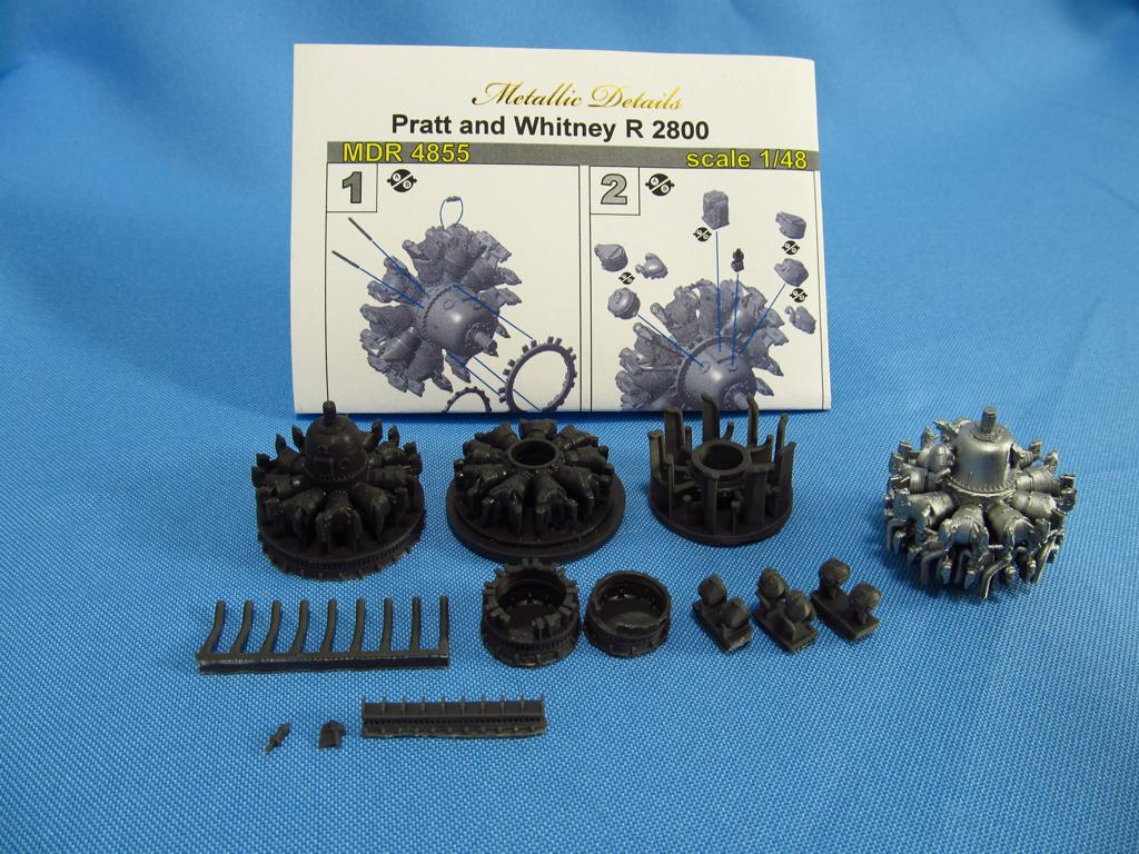 Metallic Details MDMDR4855 Pratt & Whitney R-2800 Engine 1:48