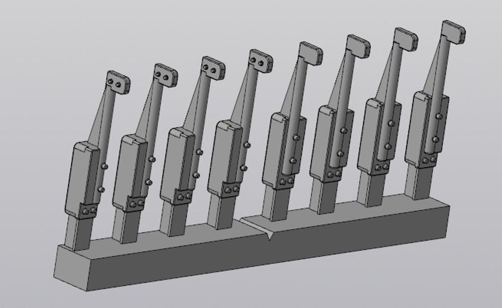 Metallic Details MDMDR4868 1:48 assorted Cockpit Control handles