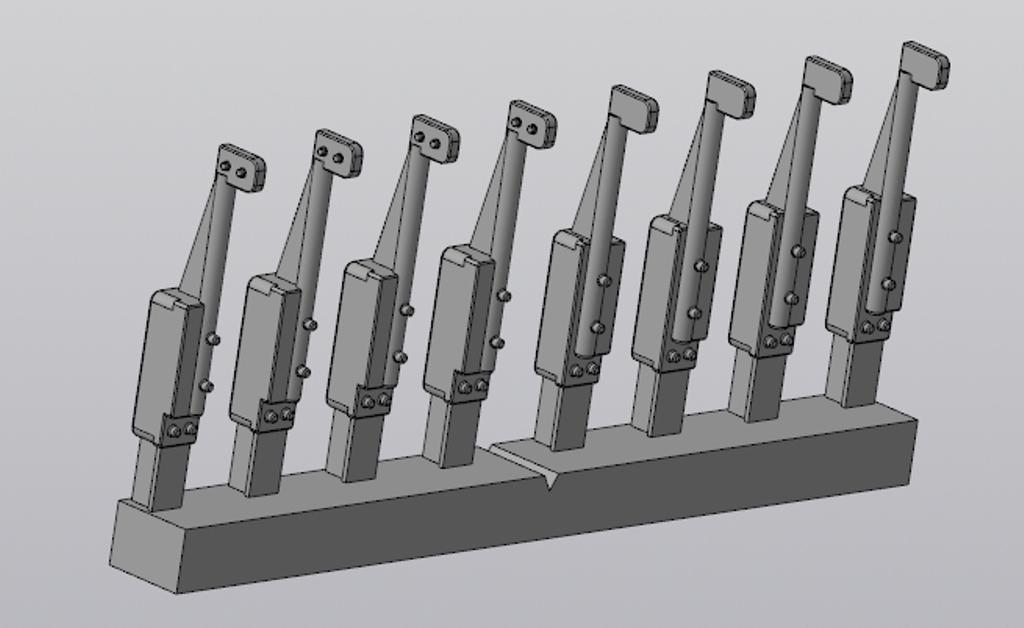 Metallic Details MDMDR4868 1:48 assorted Cockpit Control handles