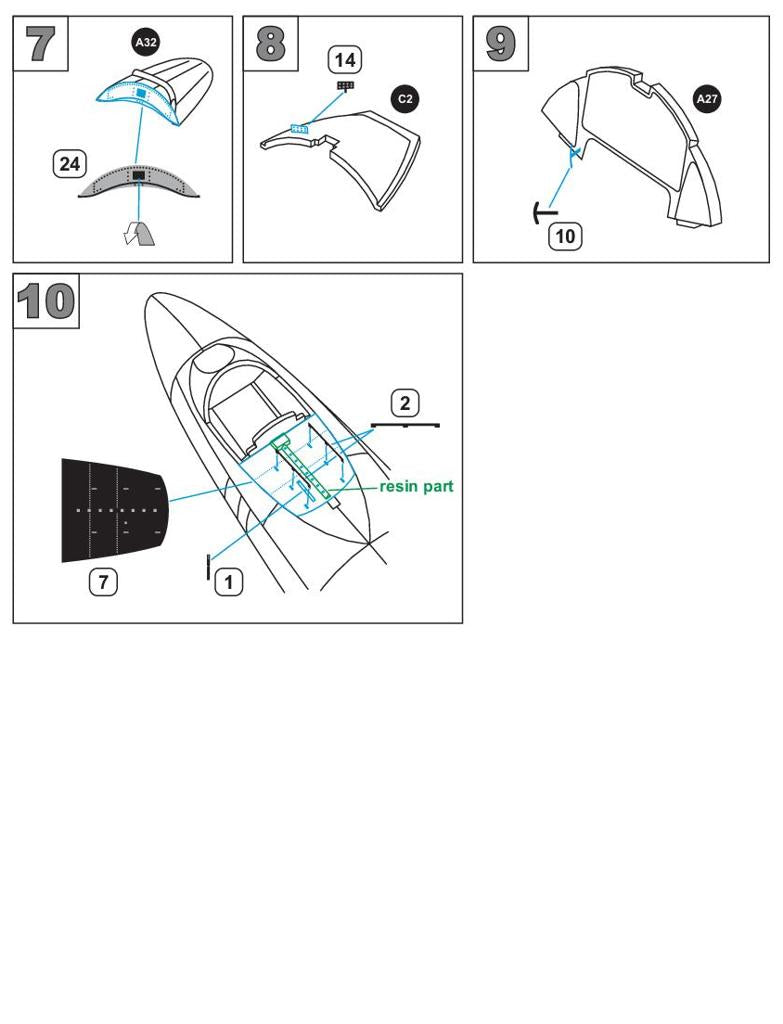Metallic Details MDMDR4872 1:48 Grumman F9F-2 Panther
