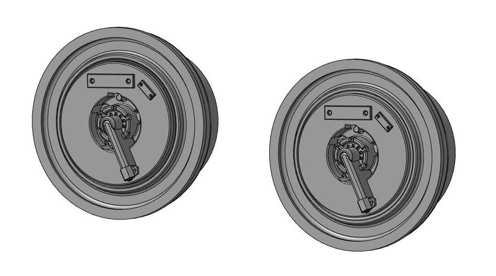 Metallic Details MDMDR4876 1:48 Mil Mi-24V/VP/Mi-35M Hind wheels
