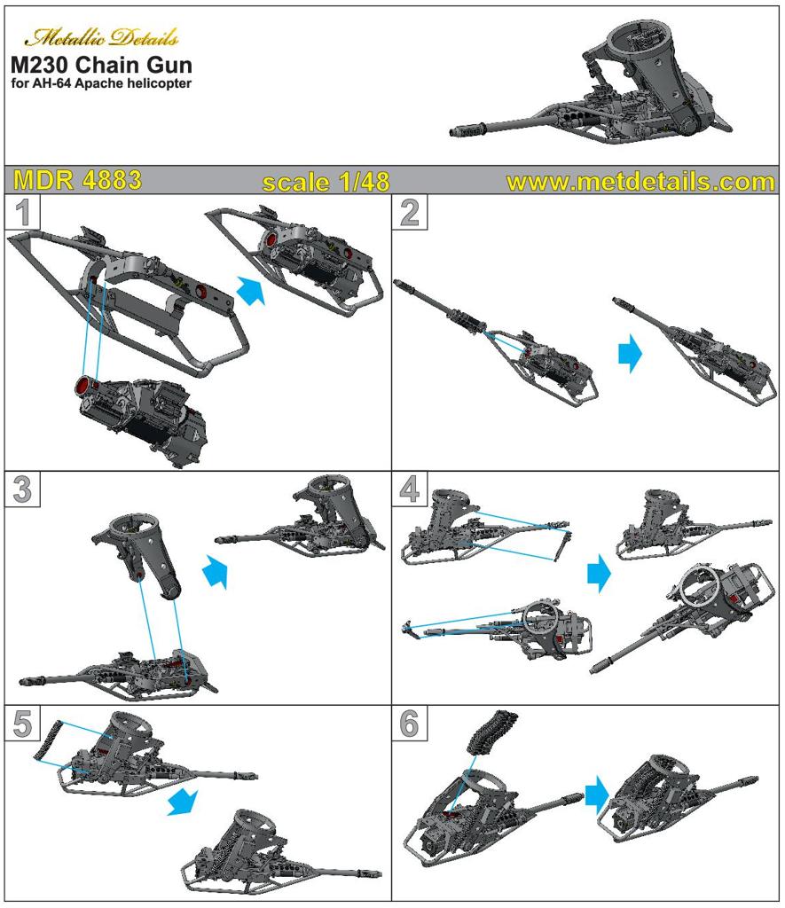 Metallic Details MDMDR4883 1:48 Set contains