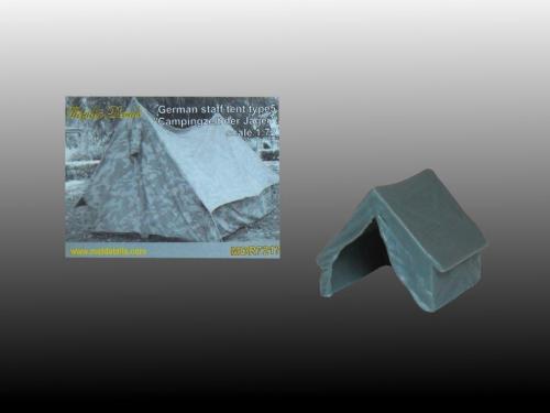 Metallic Details MDMDR7217 1:72 German WWII staff tent Campingzelt der Jager