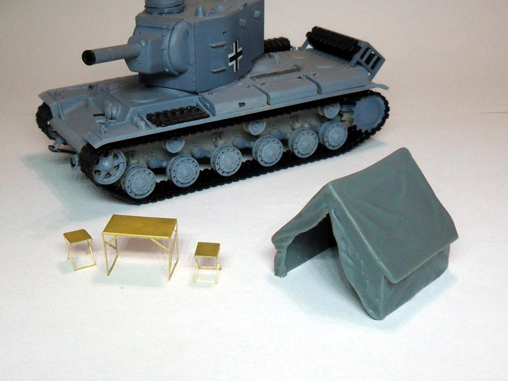 Metallic Details MDMDR7217 1:72 German WWII staff tent Campingzelt der Jager