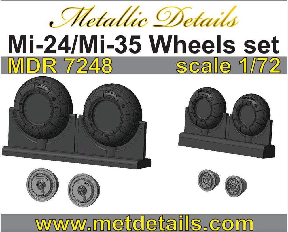 Metallic Details MDMDR7248 1:72 Mil Mi-24/Mi-35