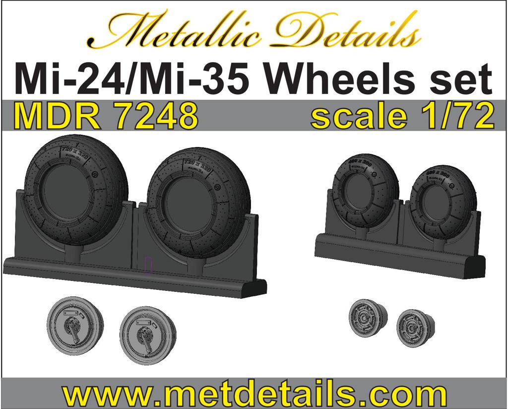 Metallic Details MDMDR7248 1:72 Mil Mi-24/Mi-35