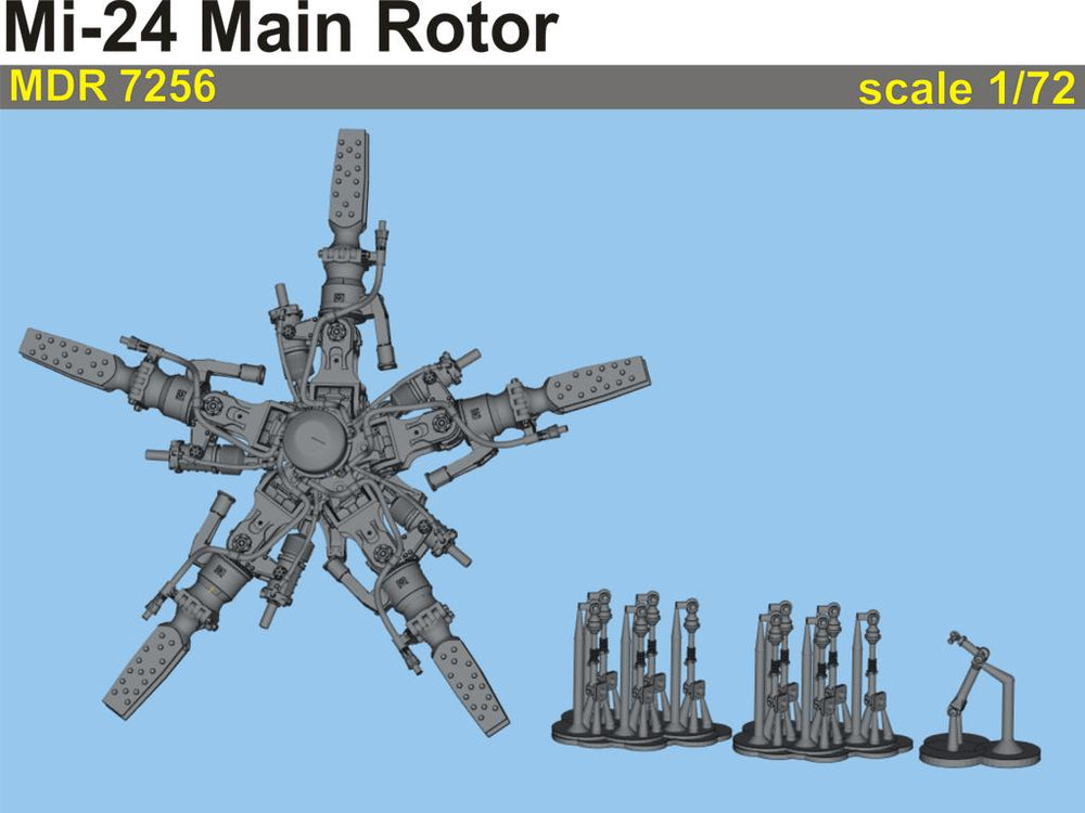 Metallic Details MDMDR7256 1:72 Mil Mi-24 Main rotor