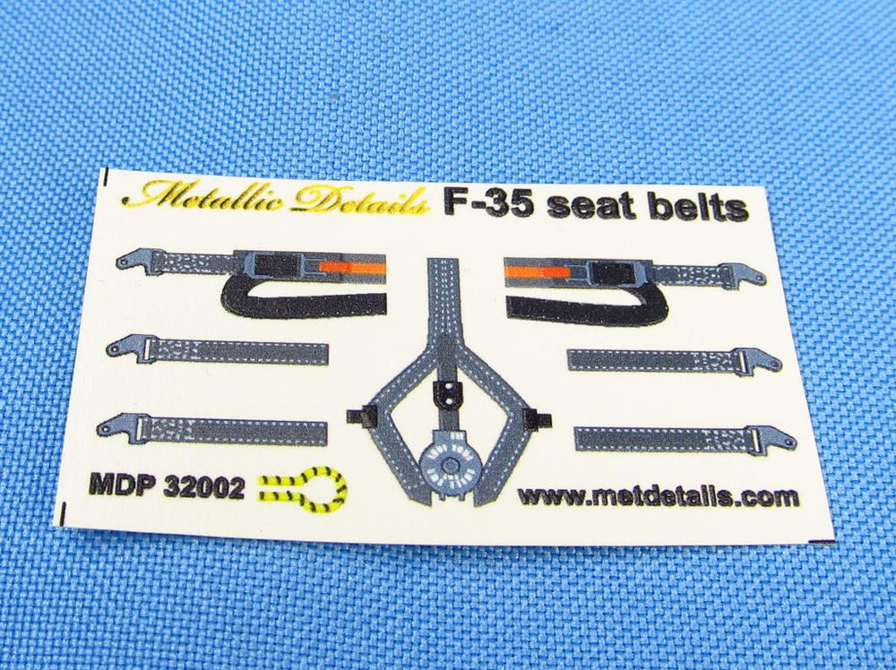 Metallic Details MDP32002 1:32 Lockheed-Martin F-35 Lightning II seatbelts