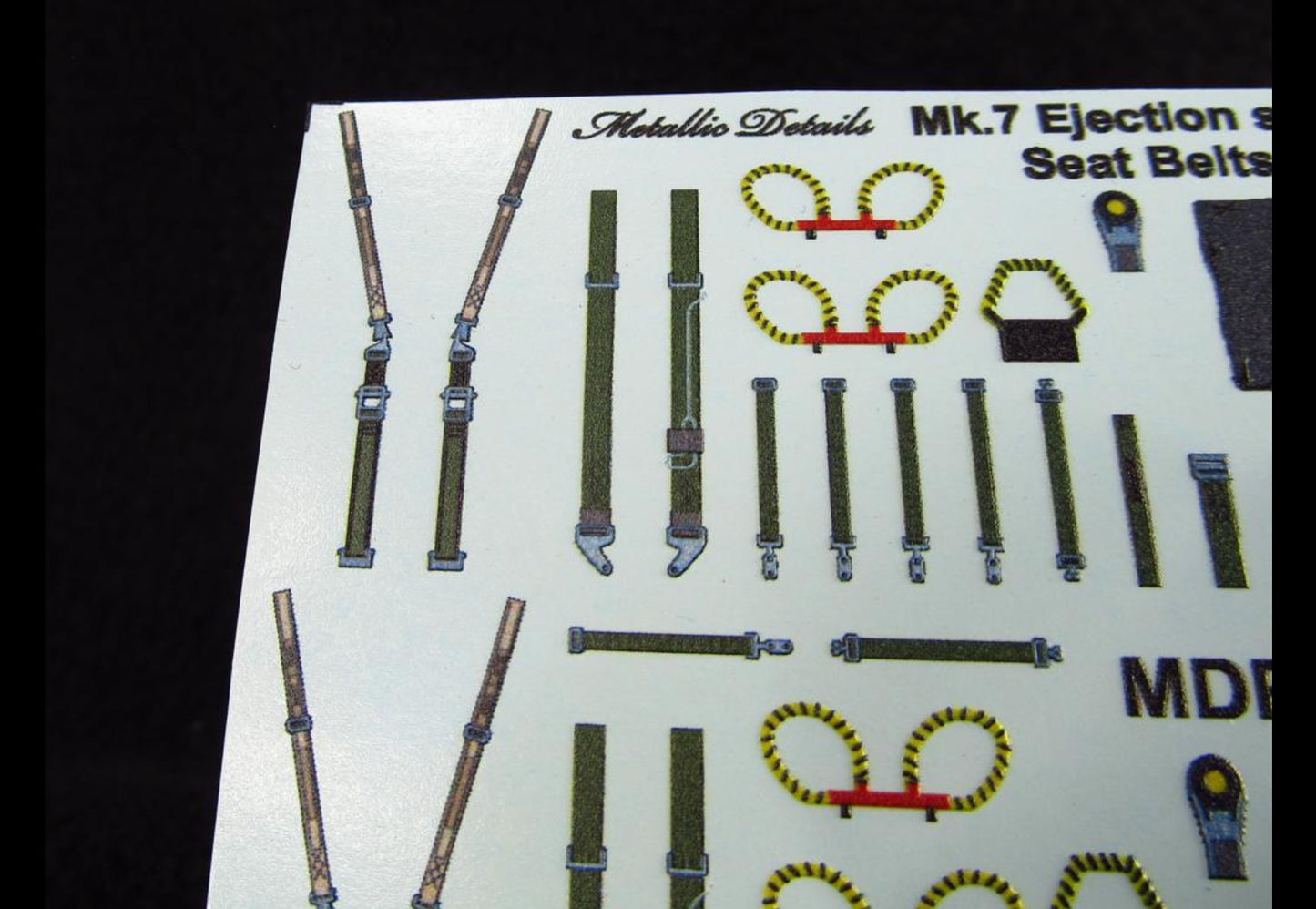 Metallic Details MDP32011 1:32 Mk.7 Ejection seat seatbelts
