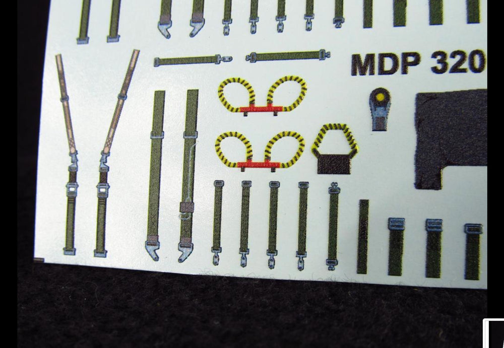 Metallic Details MDP32011 1:32 Mk.7 Ejection seat seatbelts