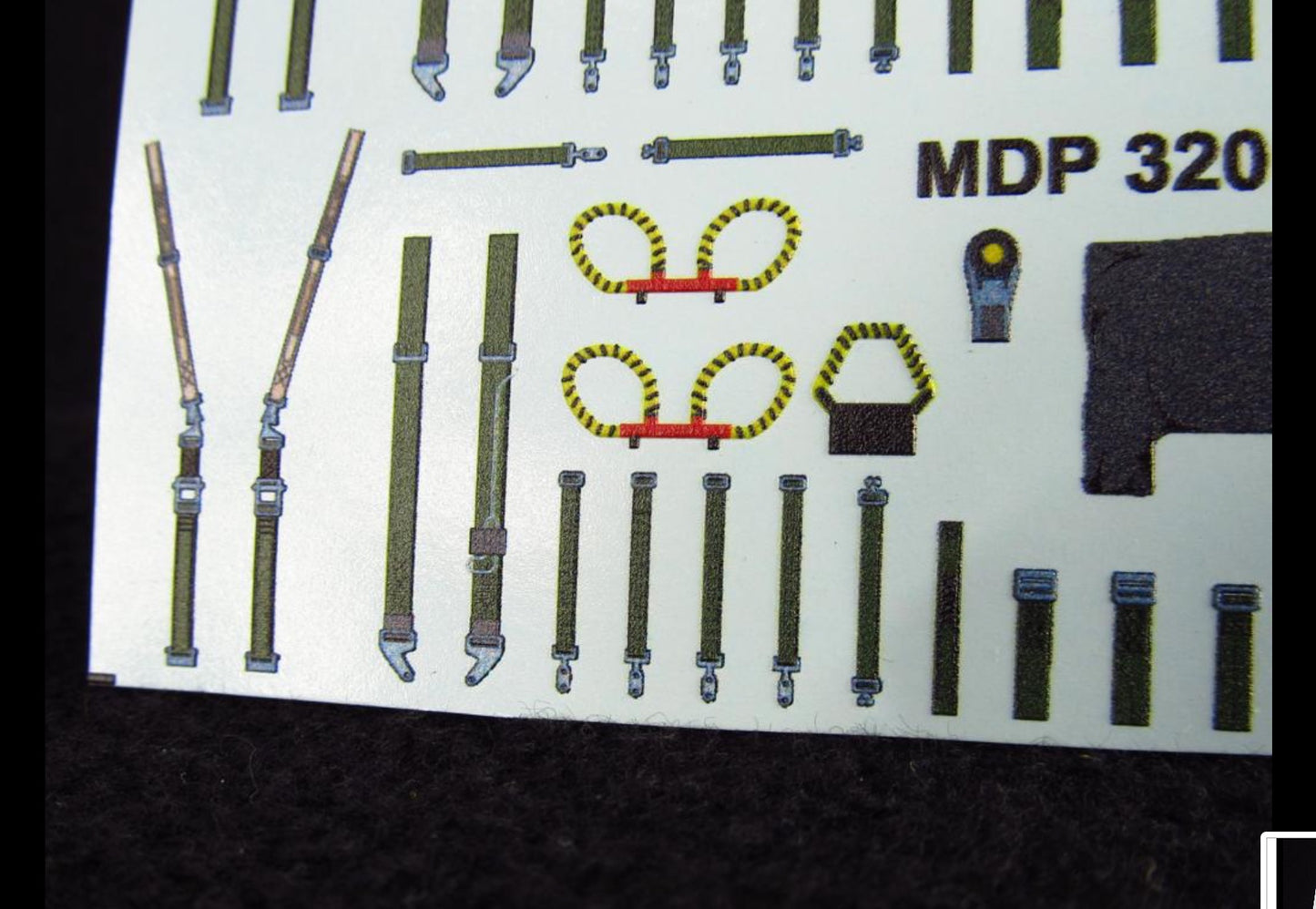 Metallic Details MDP32011 1:32 Mk.7 Ejection seat seatbelts