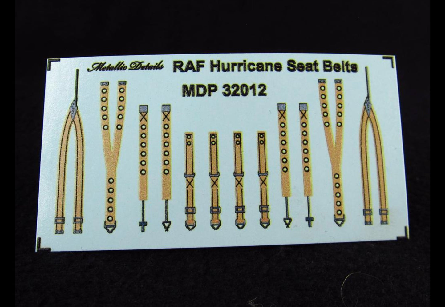 Metallic Details MDP32012 1:32 RAF Hawker Hurricane seatbelts