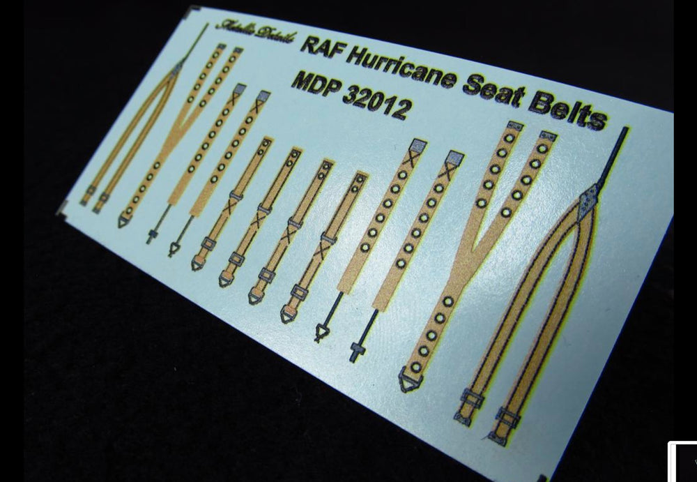 Metallic Details MDP32012 1:32 RAF Hawker Hurricane seatbelts