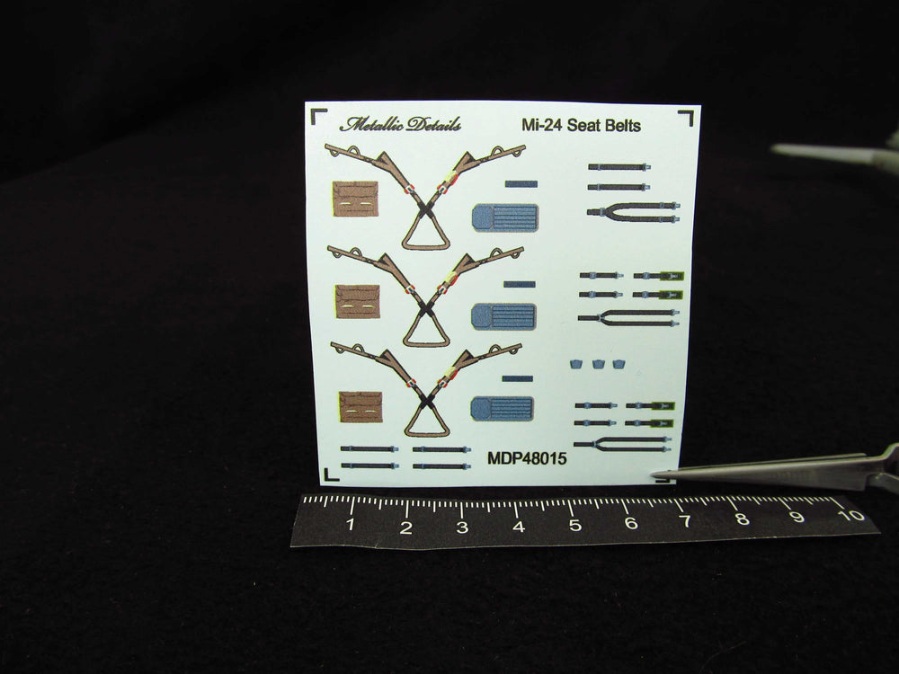 Metallic Details MDP48015 1:48 Mil Mi-24D seatbelts