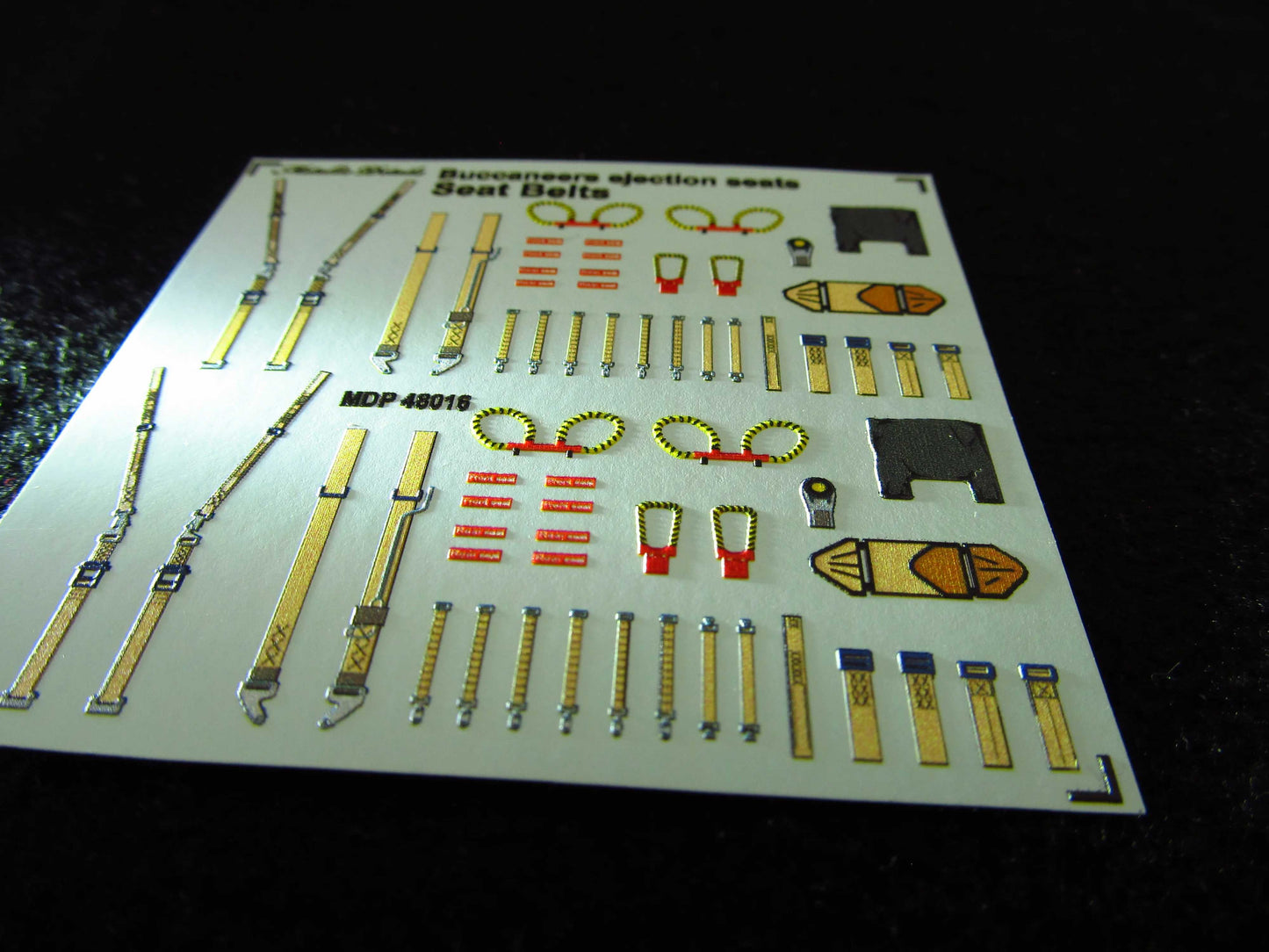 Metallic Details MDP48016 1:48 Blackburn Buccaneer seatbelts