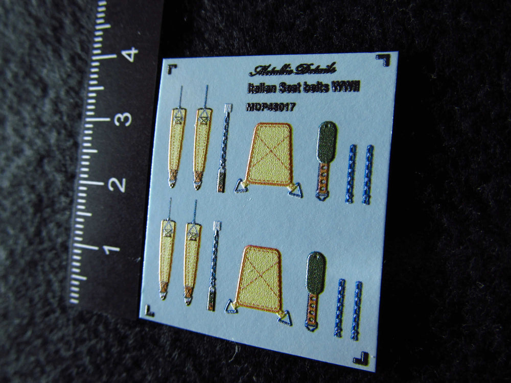 Metallic Details MDP48017 1:48 Italian seatbelts WWII