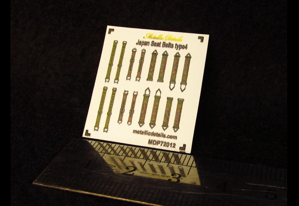 Metallic Details MDP72012 1:72 Japan seatbelts WWII type 4
