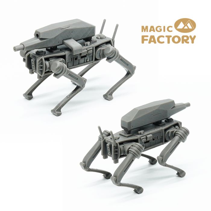 Magic Factory MF7503 Armed Robot Dog & RQ-20 Drone UAV 1:35