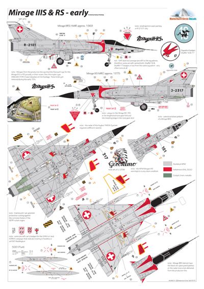 Matterhorn Circle MHN48014 Mirage IIIS & IIIRS Early 1:48