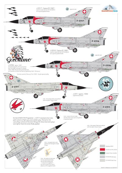 Matterhorn Circle MHN48014 Mirage IIIS & IIIRS Early 1:48