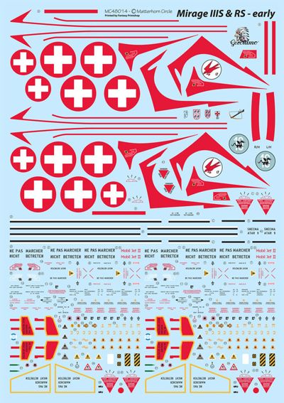 Matterhorn Circle MHN48014 Mirage IIIS & IIIRS Early 1:48