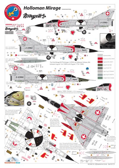 Matterhorn Circle MHN48016 1:48 Mirage IIIS Holloman [Mirage IIIE]