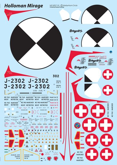 Matterhorn Circle MHN48016 1:48 Mirage IIIS Holloman [Mirage IIIE]