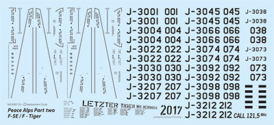 Matterhorn Circle MHN48018 Swiss F-5E/F Tiger Peace Alps 1:48