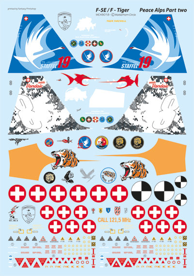 Matterhorn Circle MHN48018 Swiss F-5E/F Tiger Peace Alps 1:48