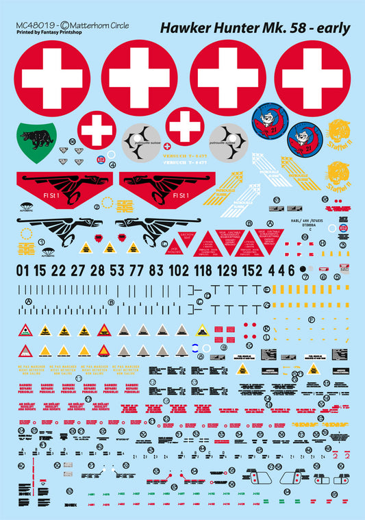 Matterhorn Circle MHN48019 1:48 Hawker Hunter Mk.58 early [F.6]