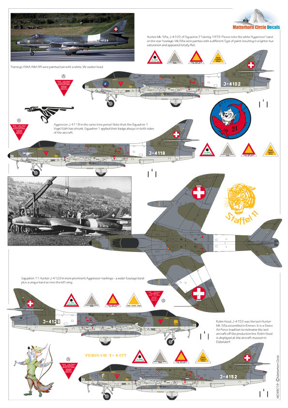 Matterhorn Circle MHN48019 1:48 Hawker Hunter Mk.58 early [F.6]