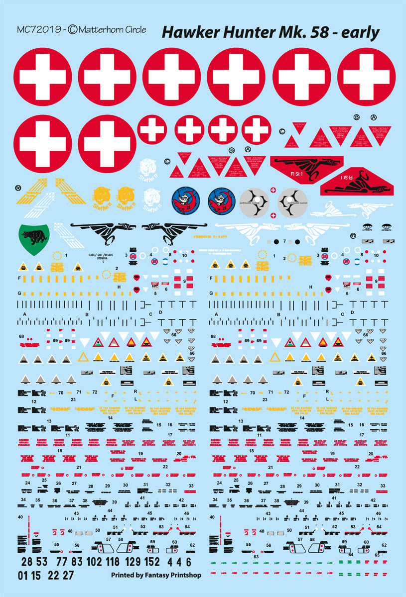 Matterhorn Circle MHN72019 1:72 Hawker Hunter Mk.58 early [F.6]
