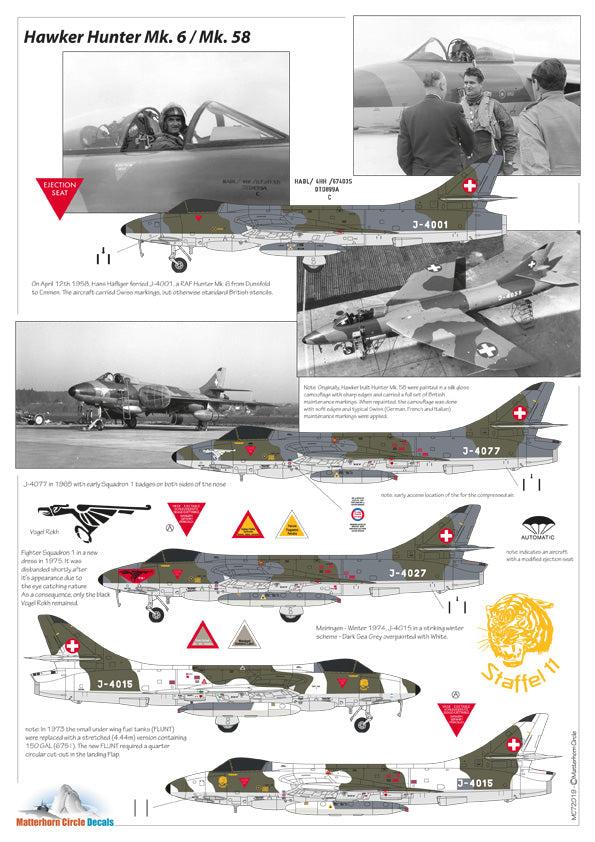 Matterhorn Circle MHN72019 1:72 Hawker Hunter Mk.58 early [F.6]