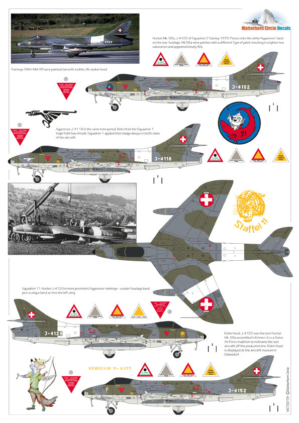 Matterhorn Circle MHN72019 1:72 Hawker Hunter Mk.58 early [F.6]