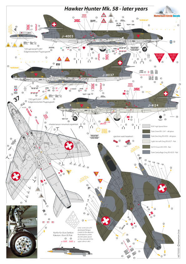Matterhorn Circle MHN72020 1:72 Hawker Hunter Mk.58 / T Mk.68 late [F.8]